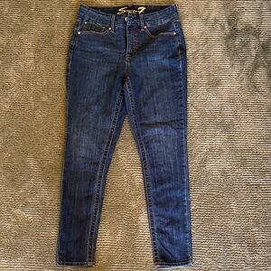 Seven7 Dark Blue Skinny Jeans